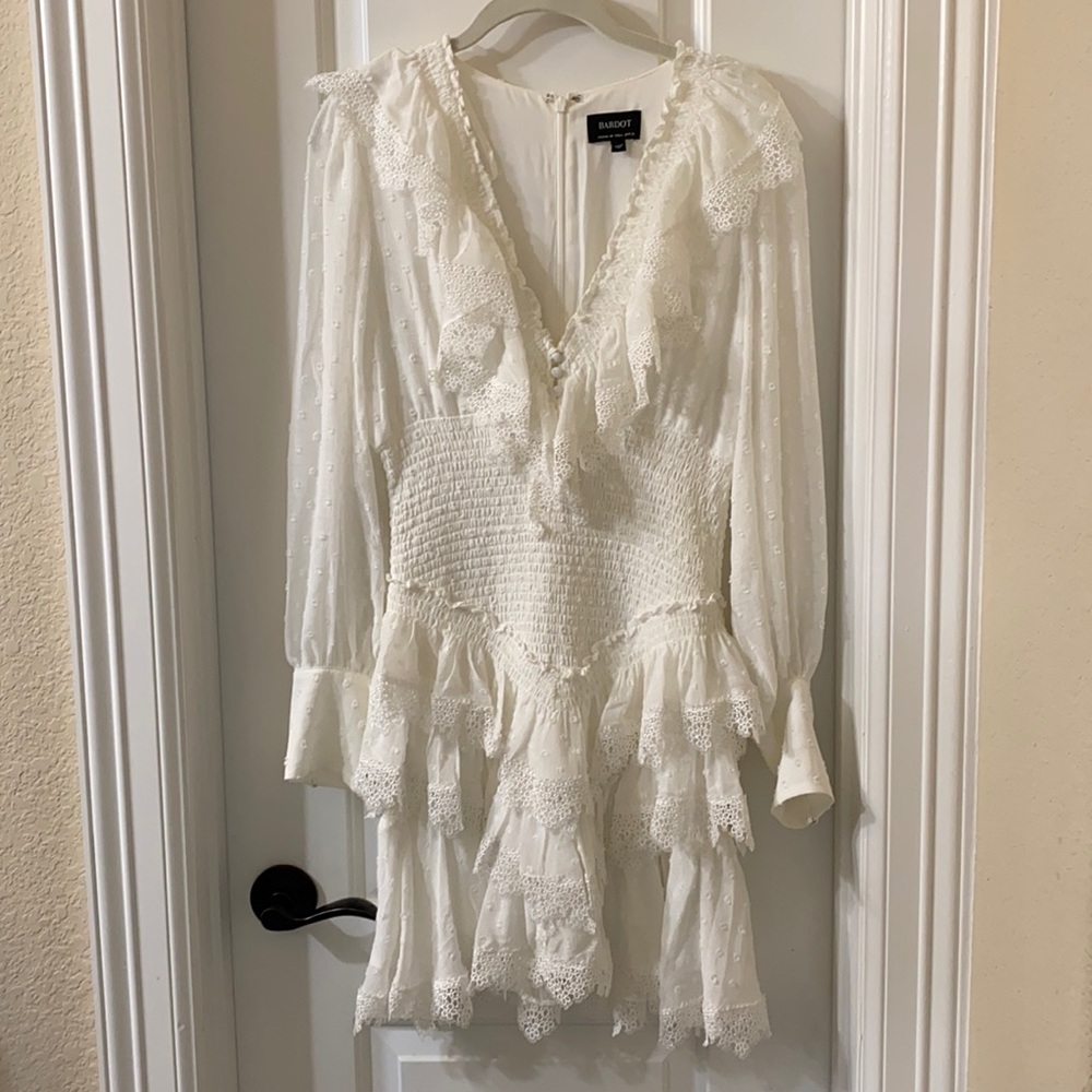 Bardot little white dress